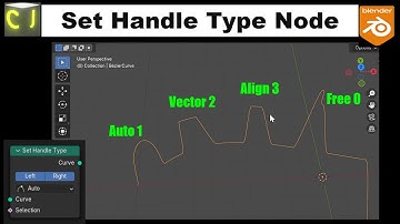 Change the curve handle type in a non-destructive way - Blender 4.2 Geometry node Tutorial