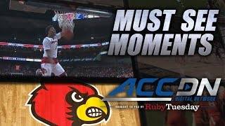 Louisville's Gill Monster Fast Break Dunk vs Pitt | ACC Must See Moment