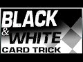 Oil  water card trick  black and white mystery close up card magic