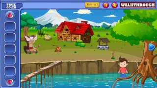 Small Boy Rescue From River Walkthrough game HD screenshot 1