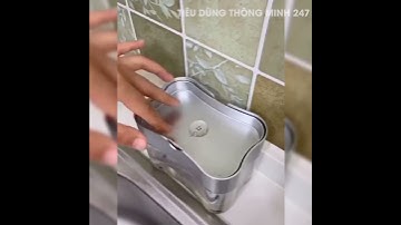 Hộp Đựng Nước Rửa Chén Tự Động Tạo Bọt 2 in 1 Thông Minh Tiện Lợi Kèm Miếng Bọt Biển