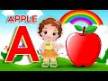Preschool Learning with ABC Phonic, A for Apple Song,