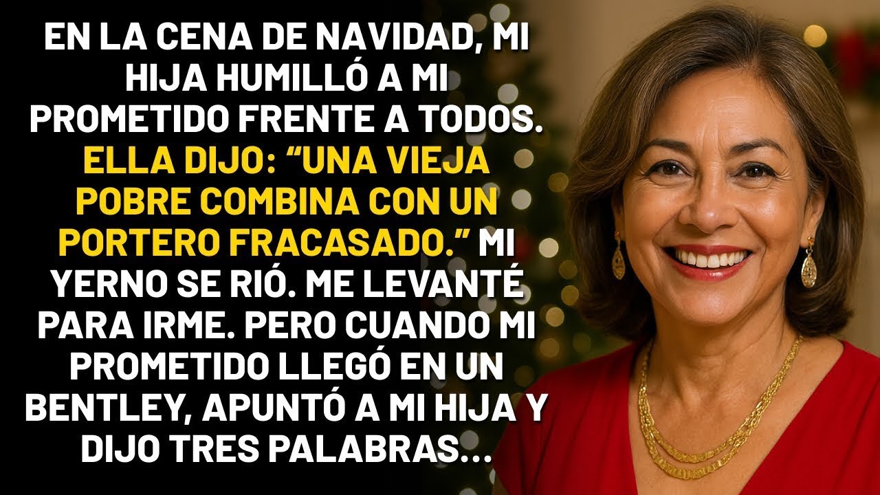 En la cena de Navidad, mi hija se burló de mi prometido portero： “¡Es un fracasado!” Mi y