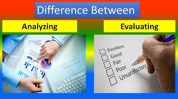 Difference between Analysis and Evaluation