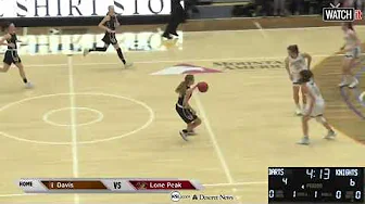 6A Girls Basketball: Lone Peak vs Davis High School UHSAA 2019 State Tournament Round 1