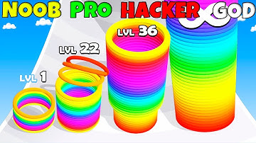 NOOB vs PRO vs HACKER vs GOD - Level Up Slinky