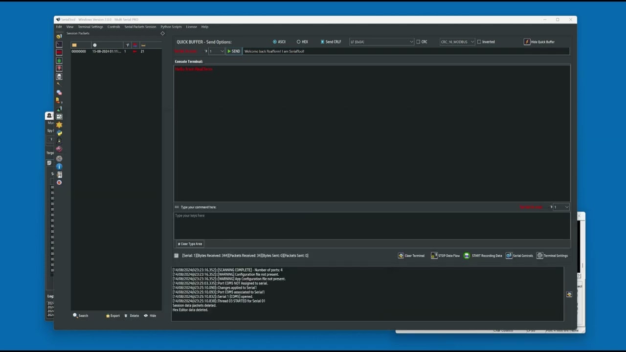 Sniff Log Monitor Serial COM Port in Windows with SerialTool