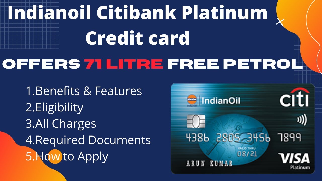 Indian Oil Citibank Platinum Credit Card Benefits Features Eligibility All Charges City Bank Youtube