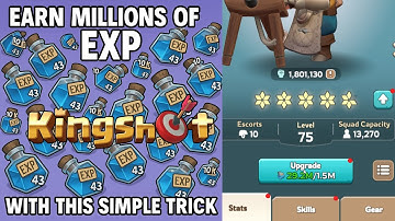 THIS IS HOW YOU GET FREE MILLIONS OF HERO XP  IN KINGSHOT