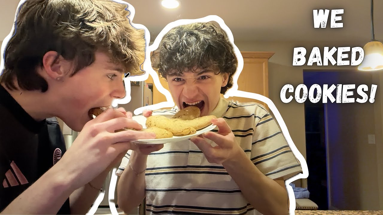 boyfriends TRY baking cookies together...