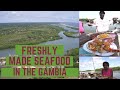 Where to get freshly made seafood meals in The Gambia (Dodou's Restaurant)