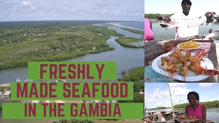 Where to get freshly made seafood meals in The Gambia (Dodou's Restaurant)