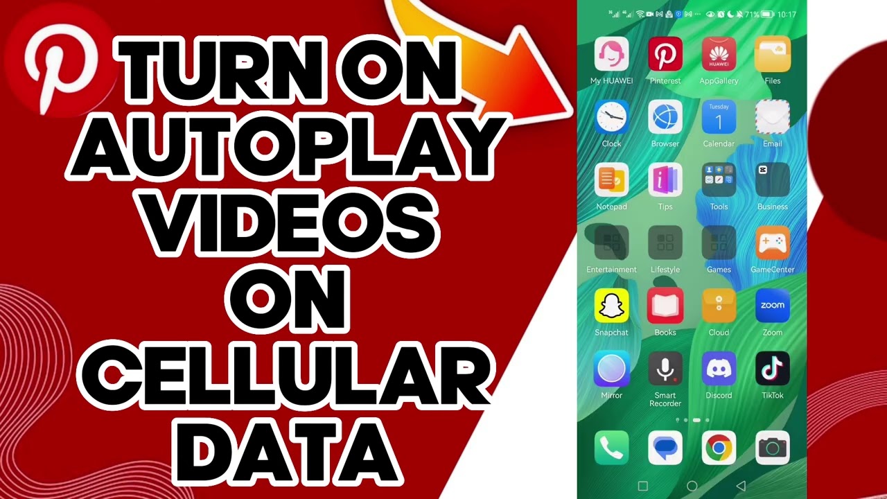 How To Turn On Autoplay Videos On Cellular Data On Pinterest