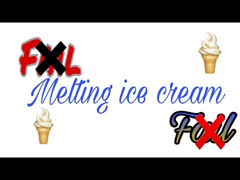 (TIMELAPSE )melting ice cream 🍦 fail