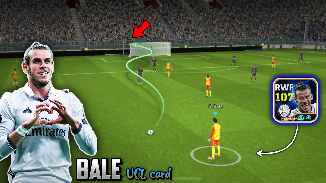 Останови его, если сможешь🔥 Отличный шанс для UCL 107. Гарет Бэйл неудержим — навыки, дриблинг и ...