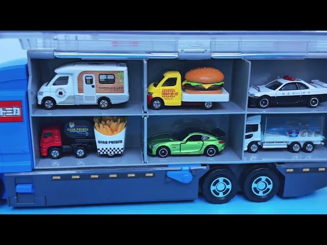 16 Type Tomica Cars 🚗 Tomica opening and put in bigOkatazuke convoy