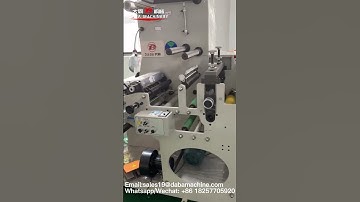 #Blank label rotary die cutting slitting machine in stock and can ship to you immediately.