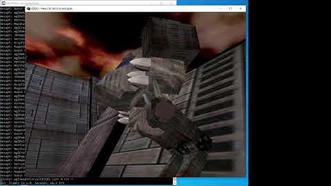 QEMU running Final Reality benchmark from Windows 98 guest on Windows 10 host
