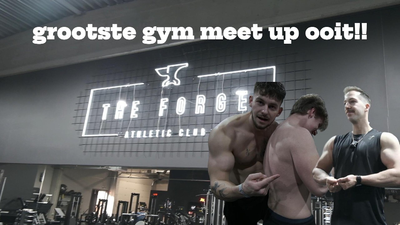 De meest CHAOTISCHE VLOG ooit.....😵🔥 BIGGEST GYM MEET-UP VAN BELGIË