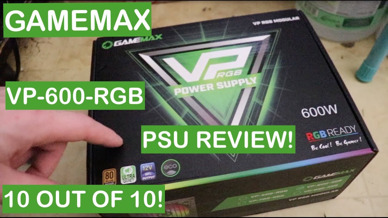 GAMEMAX VP-600-RGB-M Power Supply For PC Semi-Modular 80PLUS Bronze  Certified Gaming PSU Quiet Power Supply for Gamer ECO Mode