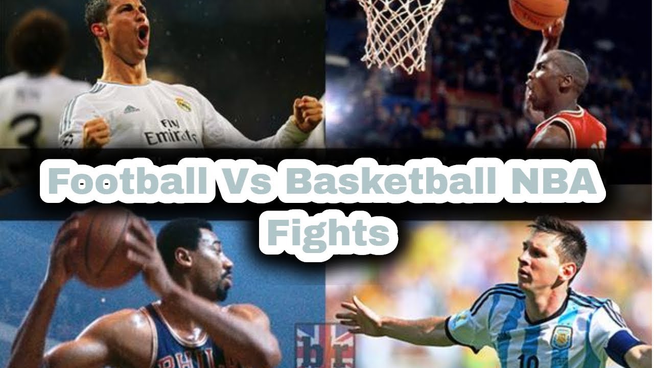 football fights vs basketball NBA fights YouTube