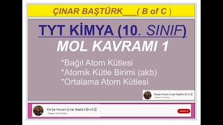 Mol Kavramı 1 Bağıl Atom Kütlesi Akb