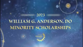 Play video: 2023 AOF William G. Anderson, DO Minority Scholarships - Awardee video