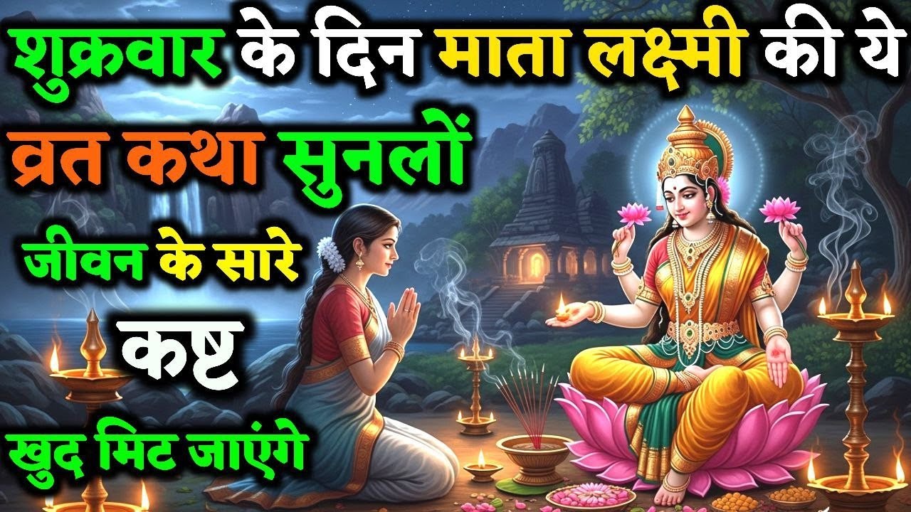 माता लक्ष्मी की ये दिव्य कथा जरूर सुने संतान की सारी गरीबी स्वयं मिट जाएगी ! | Shukra Vart Katha