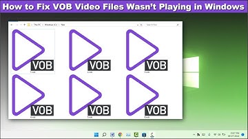 How to Play VOB Files on Windows | Windows 11/10