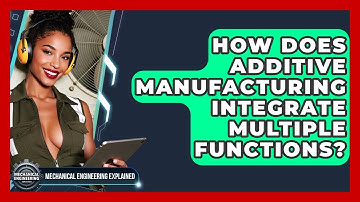 How Does Additive Manufacturing Integrate Multiple Functions? - Mechanical Engineering Explained