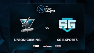 Union Gaming vs SG e-Sports, The Kiev Major SA Main Qualifiers