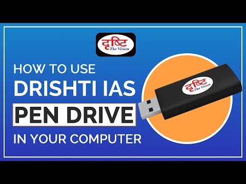 How to Use Drishti IAS Pen Drive in Your Computer