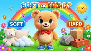 Soft and Hard for Kids 🧸 | Dolly Teddy Learns Soft vs Hard | Toddler Learning Song | Nursery Rhyme screenshot 2