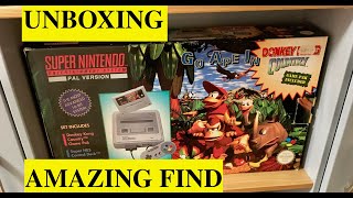 Unboxing Donkey Kong Country Set PAL SNES Bundle │ Super Nintendo Pickups