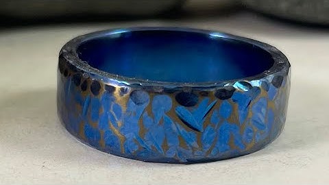 Making A Hammered and Anodised Titanium Ring (New Lathe, New Me)