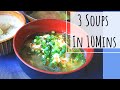 ASIAN SOUP RECIPES IN 10MIN/ JAPANESE MOM'S TWIST/ JAPANESE COOKING/簡単スープレシピ