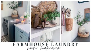 LAUNDRY ROOM MAKEOVER // SMALL COTTAGE LAUNDRY ROOM REFRESH // CHARLOTTE GROVE FARMHOUSE