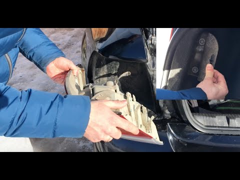 Opel astra h Как снять задние фонари, заменить лампочки и какие лампочки там стоят
