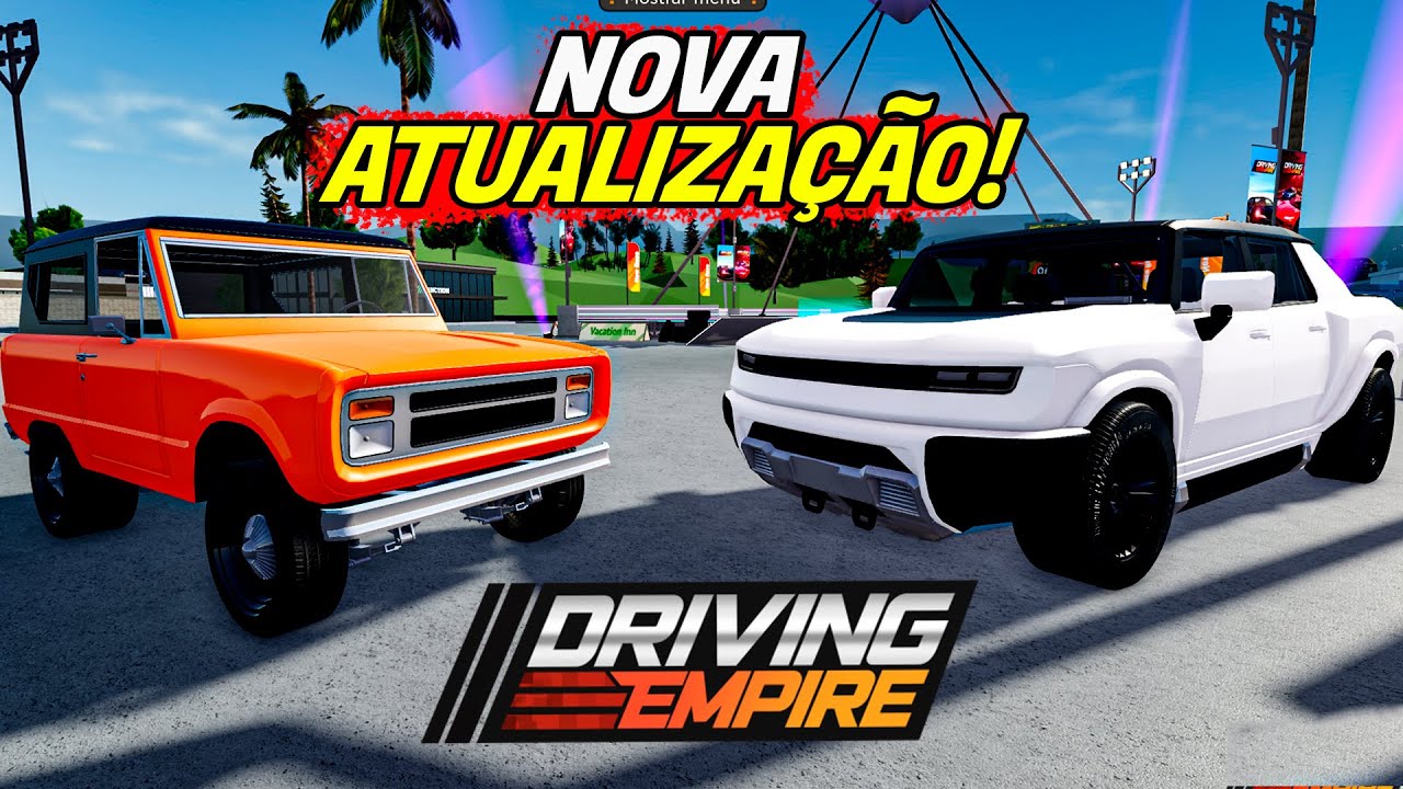 NOVO JOGO DE CARROS GRÁTIS EM MUNDO ABERTO NO ROBLOX! DRIVING EMPIRE 