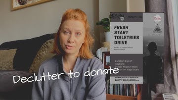 Declutter to donate// cleaning up and giving back to the community