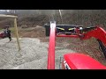 Getting gravel in the shed before more rain!!