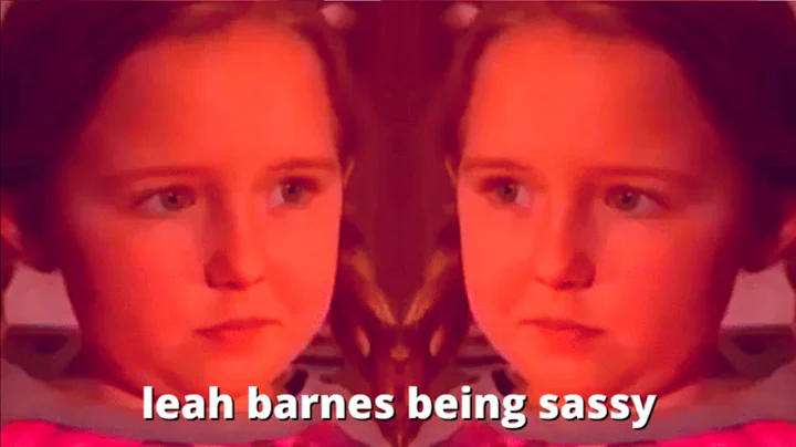 leah barnes being sassy for 8 minutes and 46 seconds