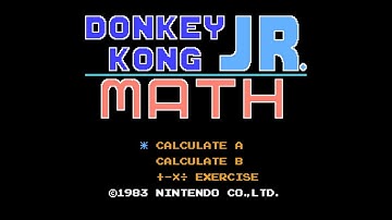 Donkey Kong Jr. - Math - Nintendo Entertainment System - Intro & Title Screen