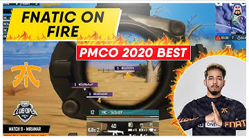 Fnatic OP Win in Miramar I Scout MVP - PMCO 2020