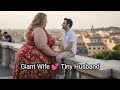 A Giant Wife Her Tiny Husband A Cinematic Honeymoon In Rome 