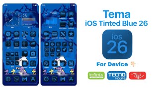 TEMA IOS TINTED BLUE 26, FOR INFINIX/TECNO/ITEL screenshot 1