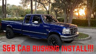OBS Powerstroke gets new S&B CAB BUSHINGS! (Install and review)
