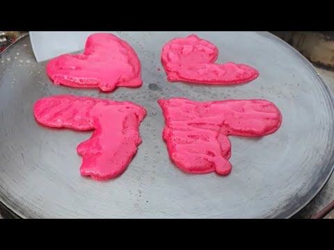 วีดีโอ: สูตรวันวาเลนไทน์: แพนเค้กหัวใจสีแดง