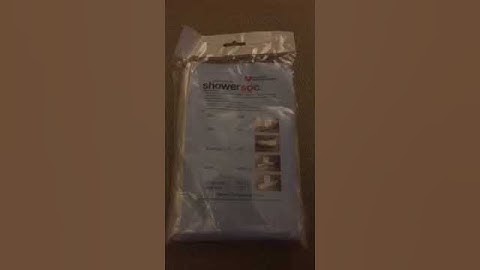 Disposable shower soc - cast cover for leg/foot instructional video