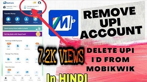 How to delete mobikwik upi id //   mobikwik upi // mobikwik deregister account//